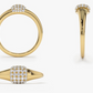 14k Solid Gold Pave Setting Diamond Pinky Ring  customdiamjewel   