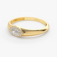 14k Solid Gold Marquise Diamond Ring in Halo Setting  customdiamjewel   