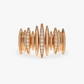 14k Gold Unique Statement Diamond Wedding Ring  customdiamjewel 10 KT Solid Gold Rose Gold VVS-EF