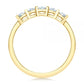 0.59 CTW 14K Solid Gold Moissanite Wedding Band