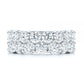 Classic Two Row Moissanite Wedding Band