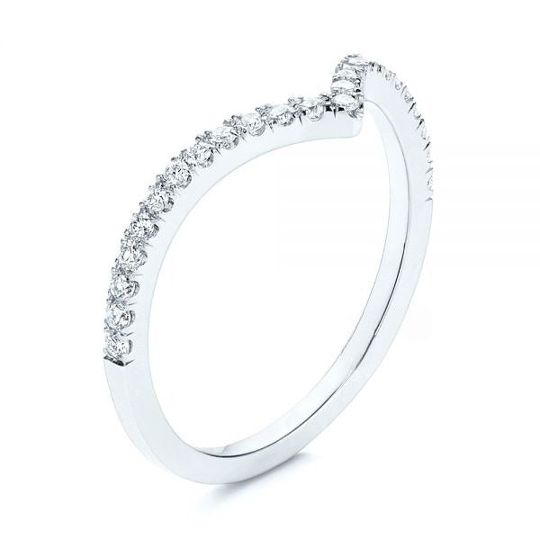 V-Shaped Moissanite Wedding Ring