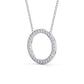 0.60CTW Circle Round Lab Grown Diamond pendant  customdiamjewel   