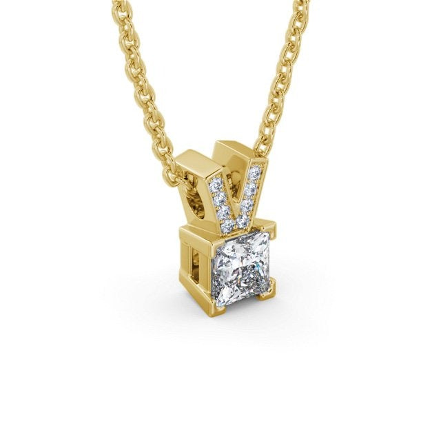 1.50CTW Princess Lab Grown Diamond Pendant  customdiamjewel   