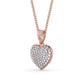 0.40CT Heart Shaped Lab Grown Diamond pendant