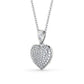 0.40CT Heart Shaped Lab Grown Diamond pendant