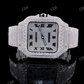 Two Tone Cartier Moissanite Hip Hop Wrist Watch customdiamjewel