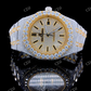 Two Tone Cartier Moissanite Hip Hop Wrist Watch customdiamjewel