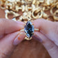 3 Carat Marquise Cut Black Onyx Engagement Ring,14k Solid Gold Ring  customdiamjewel   