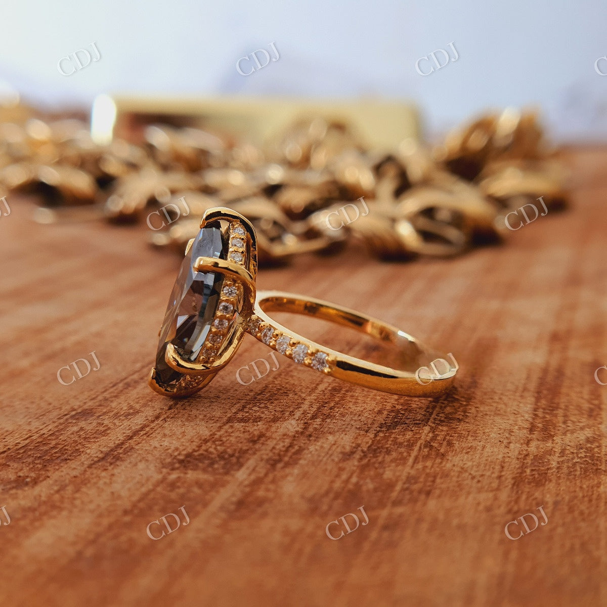 3 Carat Marquise Cut Black Onyx Engagement Ring,14k Solid Gold Ring  customdiamjewel   