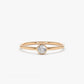 0.25 CTW Solitaire Lab Grown Diamond Bezel Set Engagement Ring  customdiamjewel 10KT Rose Gold VVS-EF