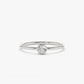 0.25 CTW Solitaire Lab Grown Diamond Bezel Set Engagement Ring  customdiamjewel 10KT White Gold VVS-EF