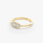 Marquise Shaped Baguette Diamond Wedding Band in Halo Setting  customdiamjewel   