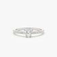 0.40CTW Heart Cut Pave Round Diamond Wedding Band  customdiamjewel 10 KT Solid Gold White Gold VVS-EF