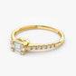 14k Illusion Setting East to West Baguette Diamond Wedding Ring  customdiamjewel   