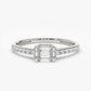 14k Illusion Setting East to West Baguette Diamond Wedding Ring  customdiamjewel 10 KT Solid Gold White Gold VVS-EF