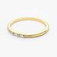 0.12CTW Minimalist Trio Baguette Diamond Wedding Ring  customdiamjewel   