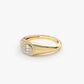 14k Solid Gold Oval Shape Baguette and Round Diamond Wedding Ring  customdiamjewel   