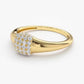 14k Solid Gold Pave Setting Diamond Pinky Ring  customdiamjewel   