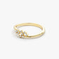 14k Solid Gold Mini Cluster Diamond Wedding Ring  customdiamjewel   
