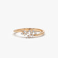 14k Solid Gold Mini Cluster Diamond Wedding Ring  customdiamjewel 10 KT Solid Gold Rose Gold VVS-EF