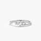 14k Solid Gold Mini Cluster Diamond Wedding Ring  customdiamjewel 10 KT Solid Gold White Gold VVS-EF