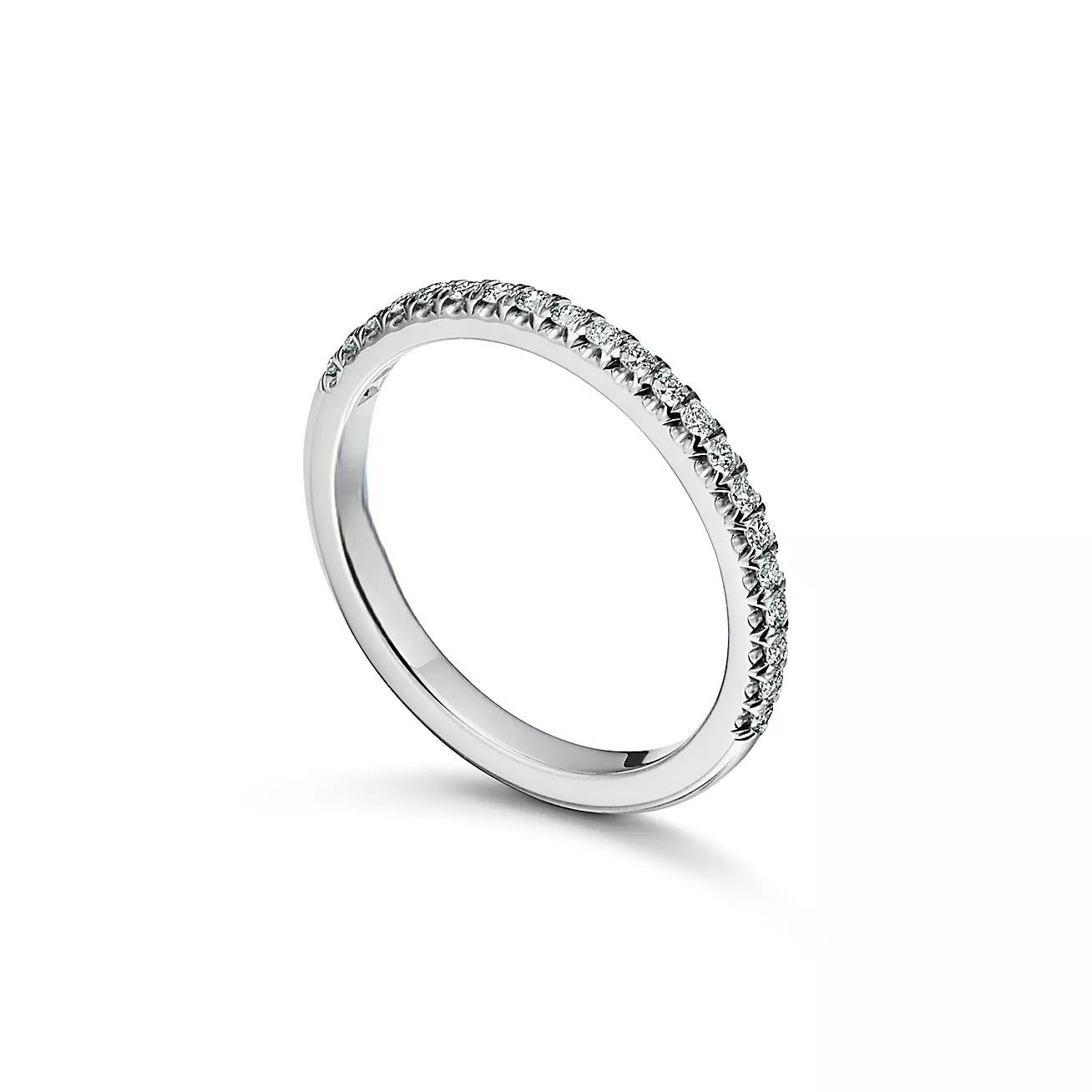 0.17 CTW Natural Diamond Half Eternity Ring  customdiamjewel   