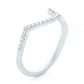 U Shape Moissanite Wedding Band For Her  customdiamjewel   