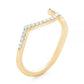 U Shape Moissanite Wedding Band For Her  customdiamjewel   