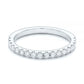 Round Cut Moissanite Wedding Eternity Diamond Band  customdiamjewel 10KT White Gold VVS-EF