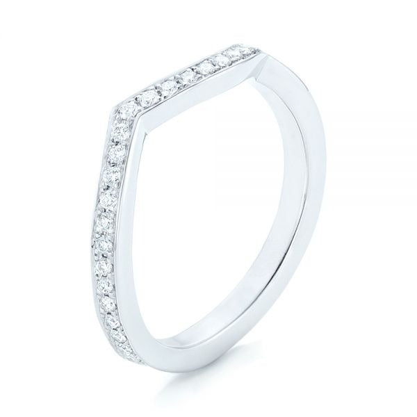 Curved Moissanite Channel Set Wedding Eternity Band  customdiamjewel   