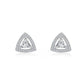 2.0CT Moissanite Triangle Diamond Earrings