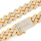 Cuban Link Chain 14K Gold Diamond Hip Hop Necklace  customdiamjewel   