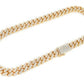 Cuban Link Chain 14K Gold Diamond Hip Hop Necklace  customdiamjewel   