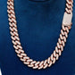 Cuban Link Chain 14K Gold Diamond Hip Hop Necklace  customdiamjewel   