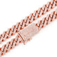 Hip Hop Iced Out Diamond Cuban Chain Necklace  customdiamjewel   