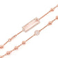 Diamond Rosary Bead Chain Women Necklace  customdiamjewel   