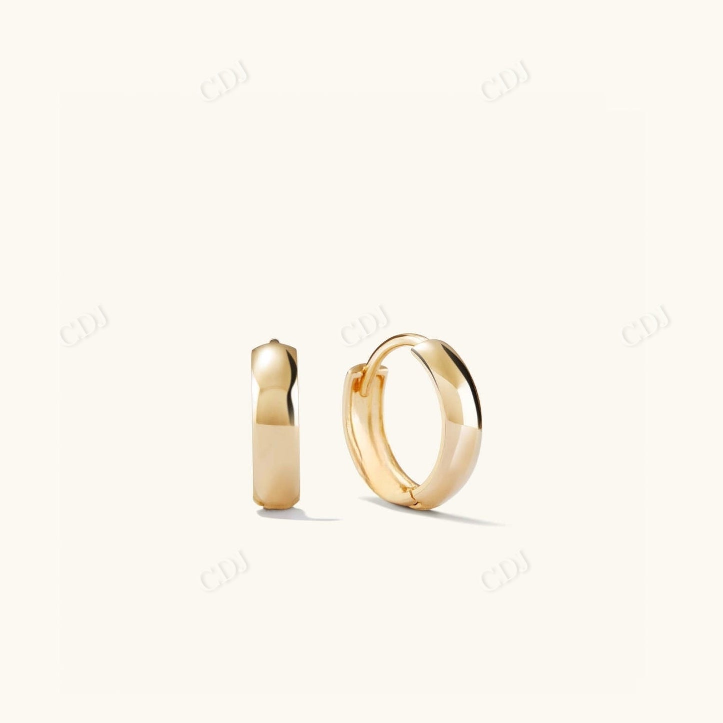 Solid Gold Bold Hoops Earring For Women  customdiamjewel Sterling Silver Yellow Gold 