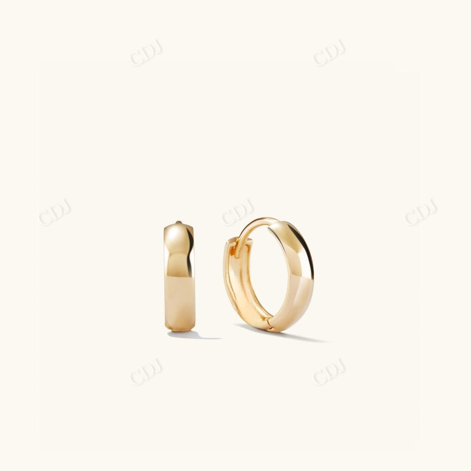 Solid Gold Bold Hoops Earring For Women  customdiamjewel Sterling Silver Yellow Gold 