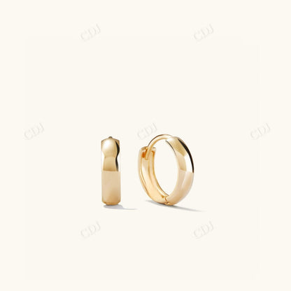 Solid Gold Bold Hoops Earring For Women  customdiamjewel Sterling Silver Yellow Gold 