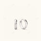 Solid Gold Bold Hoops Earring For Women  customdiamjewel Sterling Silver White Gold 