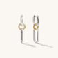 Mixed Convertible Link 14K Gold Wedding Earrings  customdiamjewel Sterling Silver White Gold VVS-EF