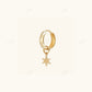 Single Star Charm for Hoop Earrings For Girls  customdiamjewel   