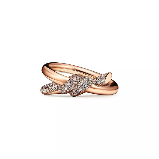 0.31 CTW Luxury Double Row Natural Diamond Rings  customdiamjewel 10KT Rose Gold VVS-EF