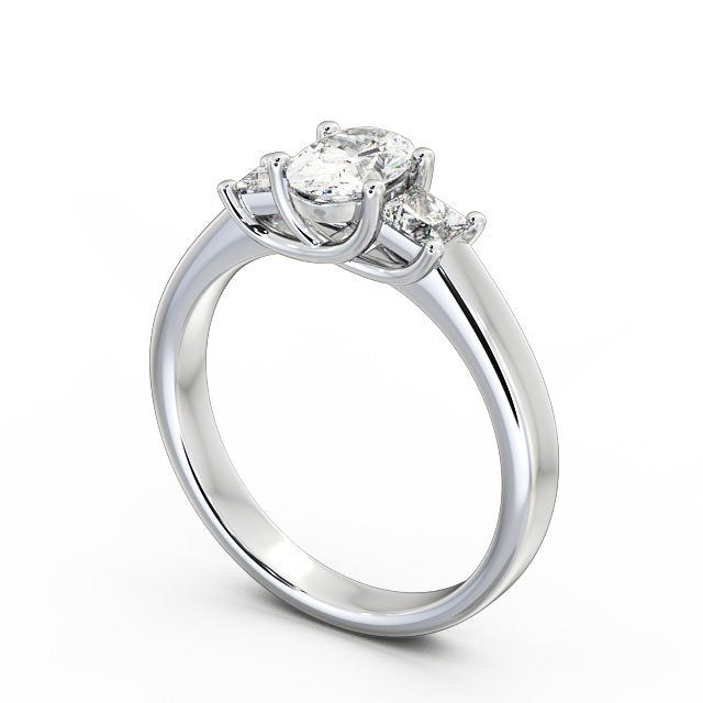 0.90CT Oval Cut Three Stone Lab Grown Diamond Ring  customdiamjewel   