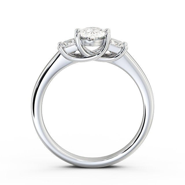 0.90CT Oval Cut Three Stone Lab Grown Diamond Ring  customdiamjewel   