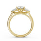 1.30CT Three Stone Lab Grown Diamond Wedding Ring